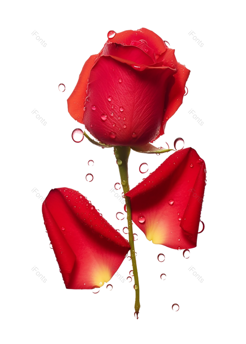 装饰图片,花瓣装饰元素,520PNG,玫瑰花免抠素材